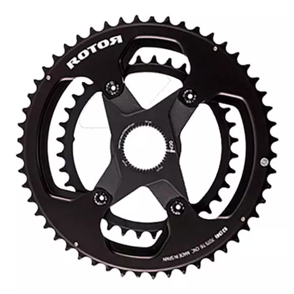 Plateau Rotor Aldhu 3D+ Round BCD110x4 NoQ Extérieur Noir 3 Plateau Rotor Aldhu 3D+ Round BCD110x4 NoQ Extérieur Noir