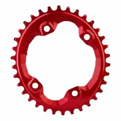 Absolute Black Plateau AbsoluteBLACK Ovale Pour Shimano XT M8000/MT700 Assymetrical Rouge