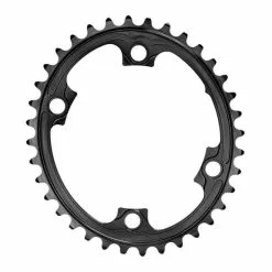 Absolute Black Plateau AbsoluteBLACK Ovale 110/4 BCD 2v Pour Shimano Dura-Ace 9000, Ultegra 6800, 105-5800, Tiagra 4700 Noir