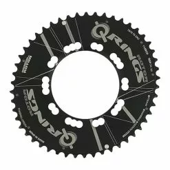 Plateau Rotor Route QRings 48t BCD 110x5 Aero Extérieur Noir